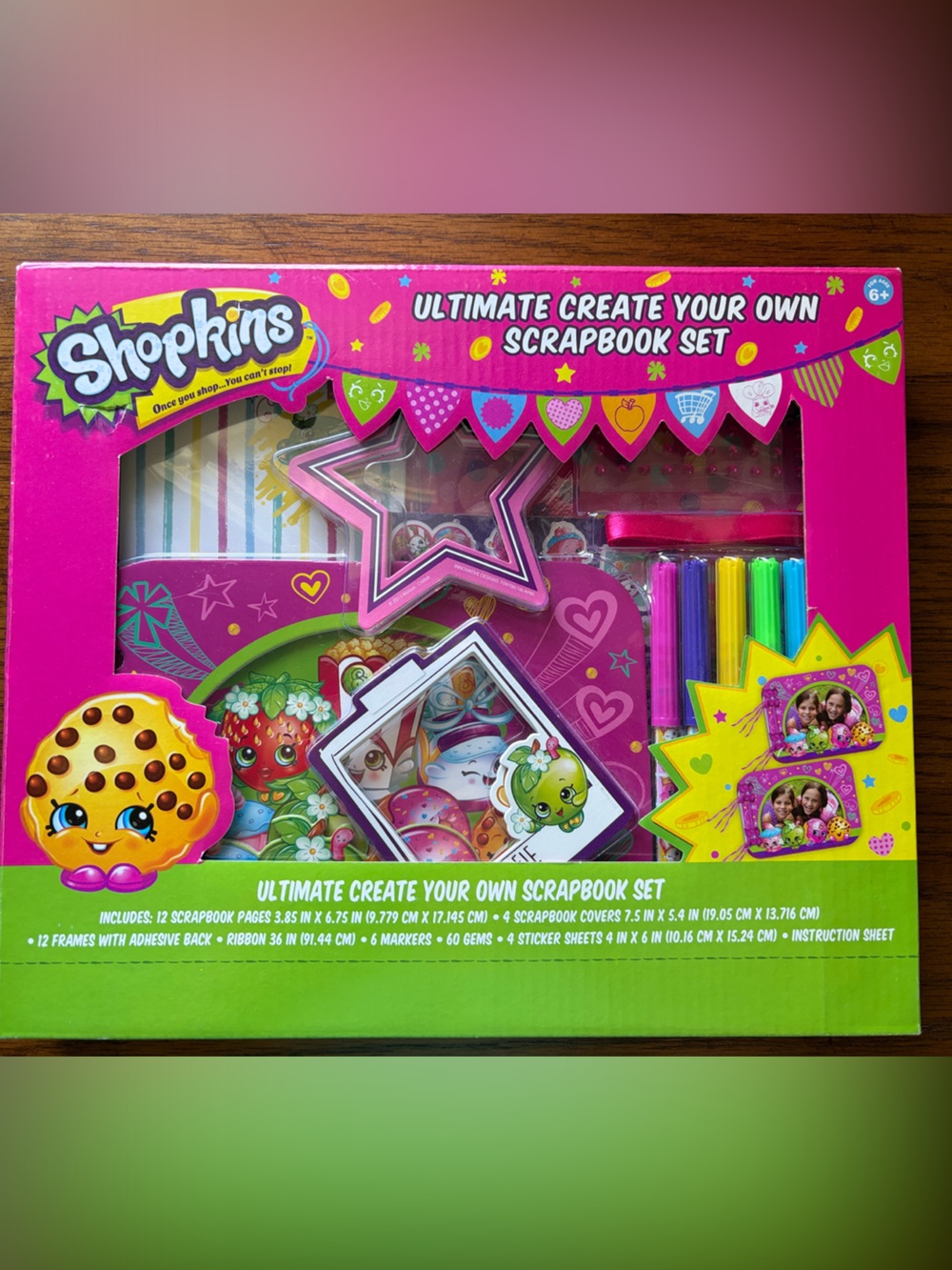 Shopkins Pink and Green Ultimate Create Your Own Scrapbook Set